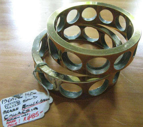 R1.00 start !! RARE AND INTERESTING 1960s SOLID BRASS SHAFT ROLLER BEARINGS.