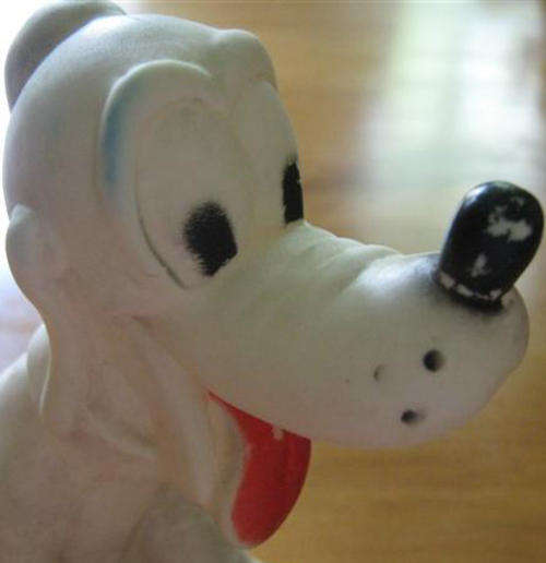 VINTAGE AND COLLECTABLE, PLUTO SOFT SQUEEZE TOY MADE FOR BABYS.