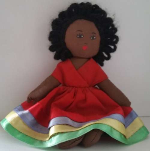 VINTAGE ETHNIC BLACK RAG DOLL