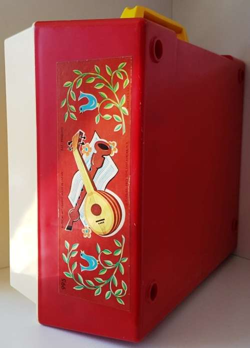 Vintage Fisher Price Music Box Record Player 5 records