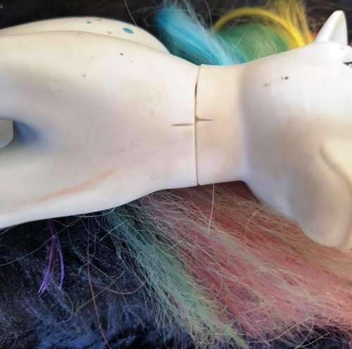 My Little Pony  G1 Italian Alternate Pose Moonstone Stamped Italy
