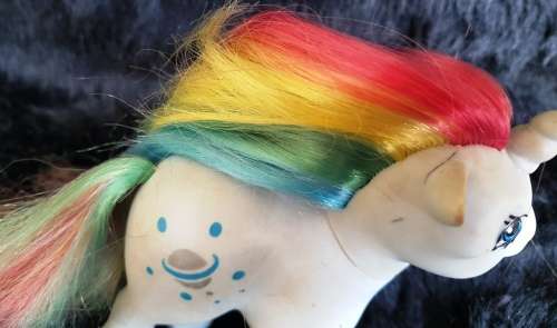 My Little Pony  G1 Italian Alternate Pose Moonstone Stamped Italy