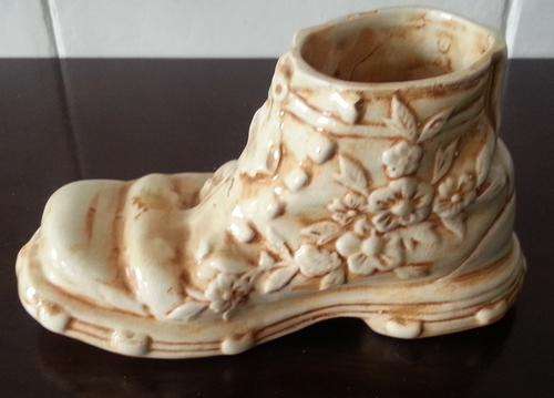 VINTAGE BOOT VASE