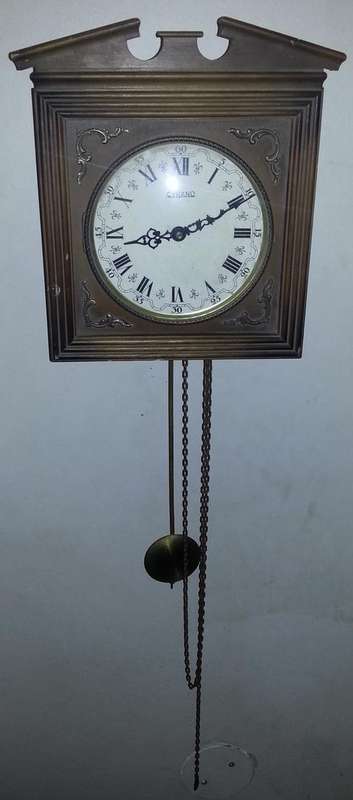 VINTAGE  CYRANO WALL CLOCK MADE IN WEST GERMANY IN THE EARLY 1950'S