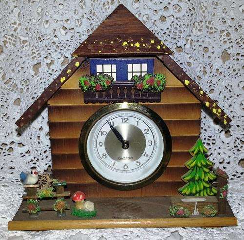 VINTAGE COLLECTABLE MERCEDES WIND UP MANTLE  CLOCK MADE IN GERMANY