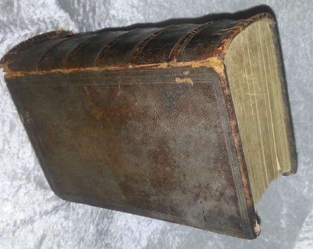 1860 ANTIQUE DUTCH BIBLE