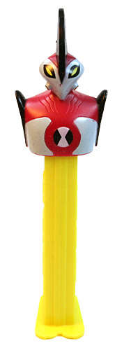 BEN 10 PEZ COLLECTION HERE WE HAVE WAYBIG WITH YELLOW STEM