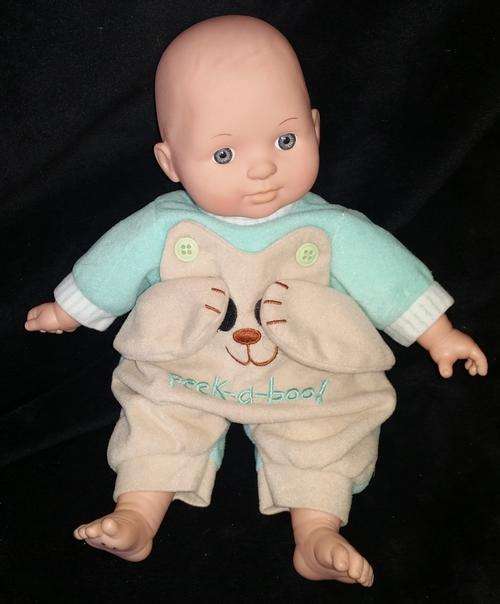 2007 CITY TOY DOLLY WITH HIS PEEK-A-BOO! OUTFIT
