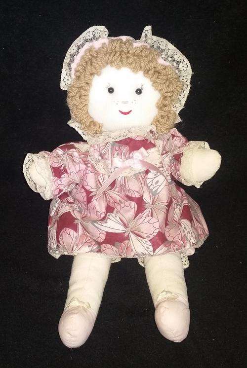 TAFFY'S TREASURES HAND MADE RAG DOLL