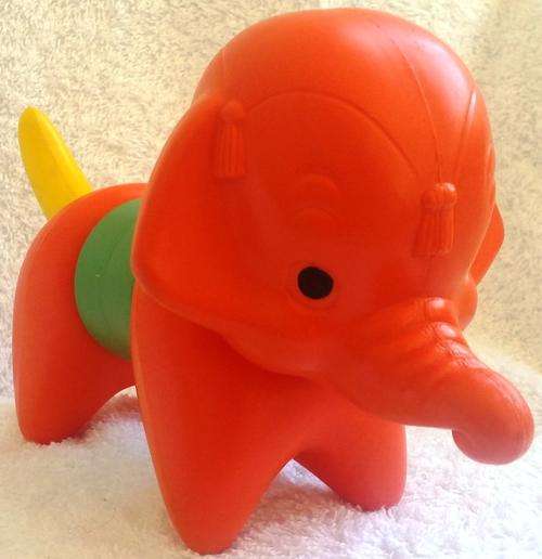 Vintage Tupperware Toys- 1966- "Zoo it Yourself"- Elephant-Educational-Creative Imaginative Pla