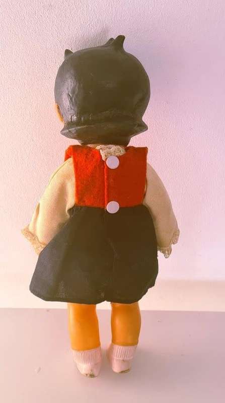 27cm Vintage Heidi Rubber Doll