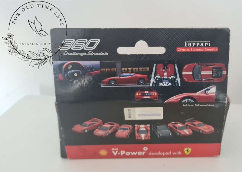 Shell Ferrari 360 Challenge Stradale model car in box - scale 1/38