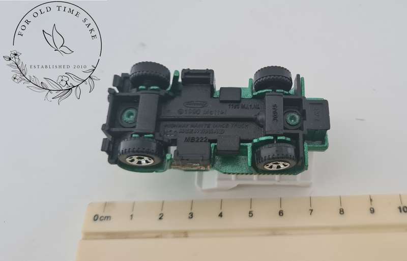 Mattel Matchbox 1990 Highway Maintenance Truck Green With White Hopper MB222