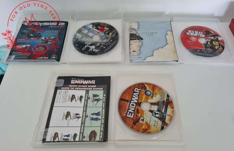 3x Playstation 3 Games, Crysis 2, Red Dead Redemption and End War