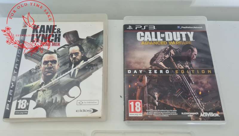 3x Playstation 3 Games, Kane and Lynch, Call of DutyAdvanced Warfare, GTA IV
