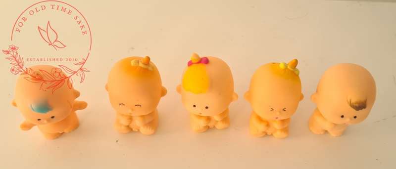 Vintage Tedelex Tomy Tinkle Tots Dolls lot - see photos