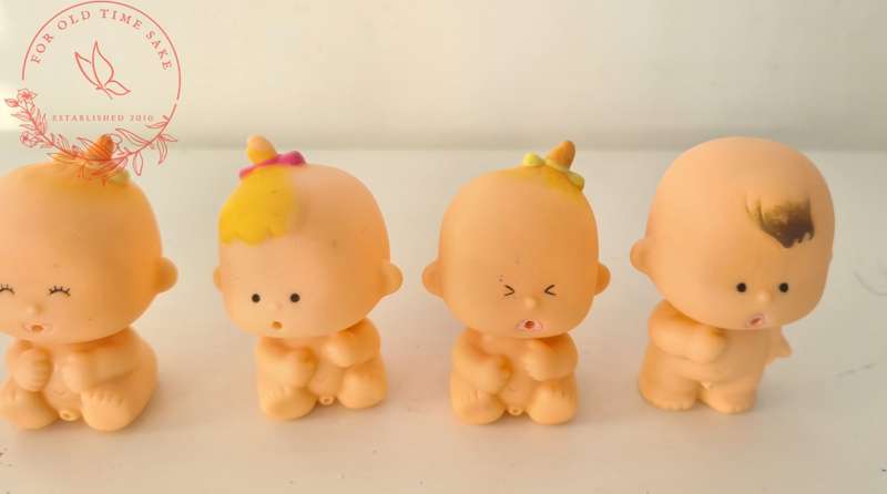 Vintage Tedelex Tomy Tinkle Tots Dolls lot - see photos