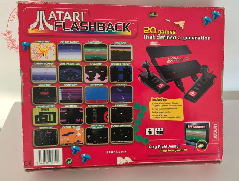 Atari Flashback Classic Video Game Console Mini - 2 controllers