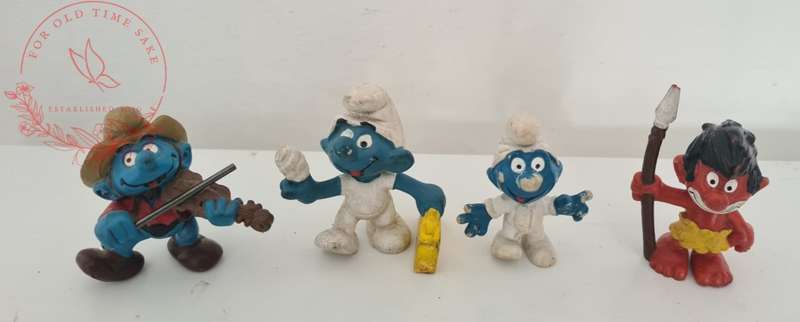 Vintage Smurf lot - see photos for conditions