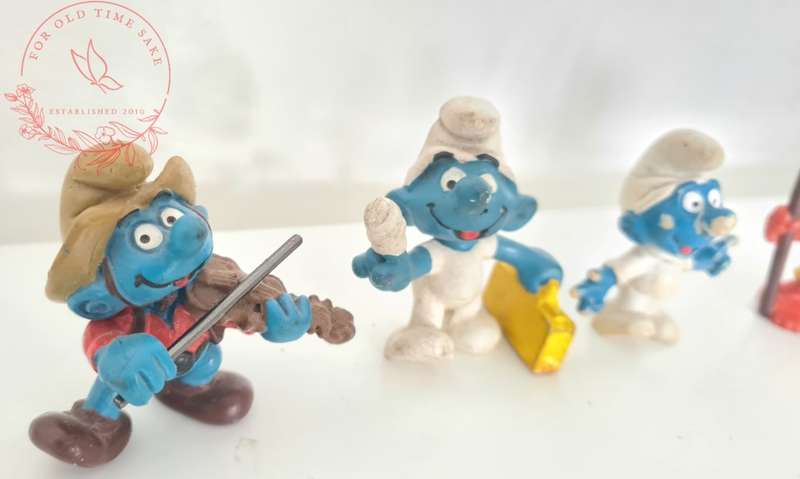 Vintage Smurf lot - see photos for conditions