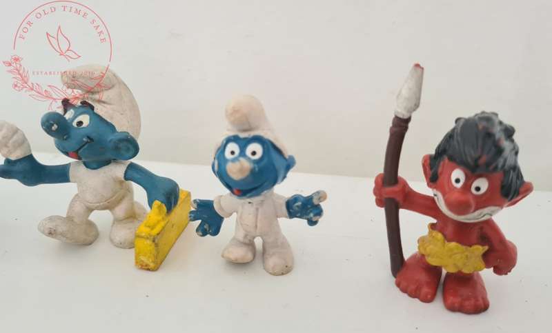 Vintage Smurf lot - see photos for conditions