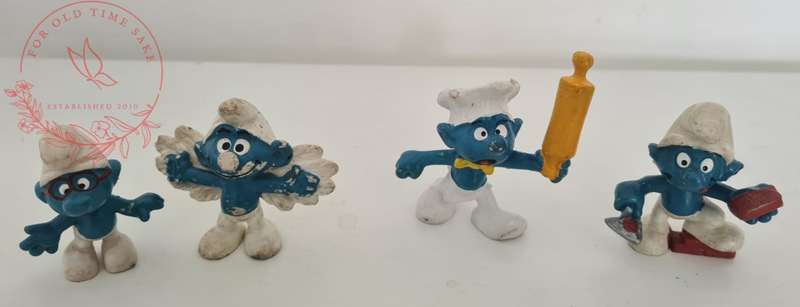 Vintage Smurf lot - see photos for conditions