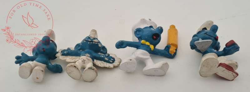 Vintage Smurf lot - see photos for conditions