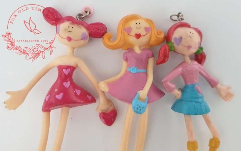 3 X DOLLIES +- 11cm tall