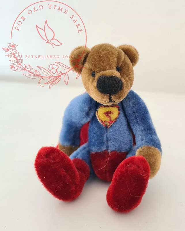 The cutest hand made Super Bear,  10cm tall