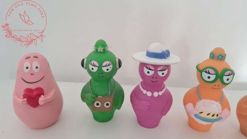 Vintage Bbarbapapa mini figures, see photos size and condition