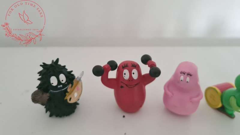 Vintage Bbarbapapa mini figures, see photos size and condition