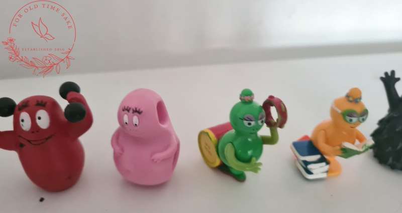 Vintage Bbarbapapa mini figures, see photos size and condition