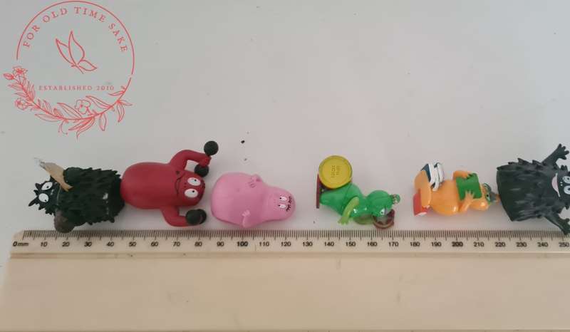 Vintage Bbarbapapa mini figures, see photos size and condition