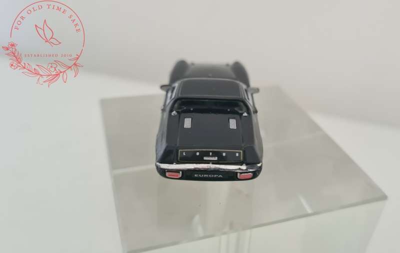 Vintage Die Cast Hongwell Lotus Europa 1975 black +-6cm long