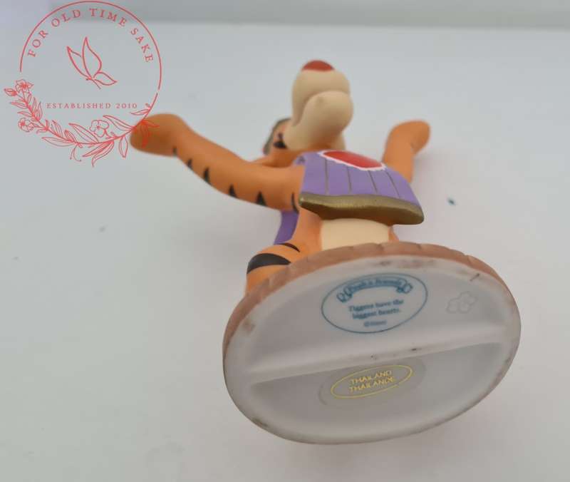 Disney Pooh & Friends Collectible range, 13cm Porcelain Tiger Figurine -  see photos for tail repair