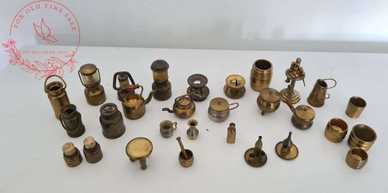 Lot mini Printers tray Brass items - see photos