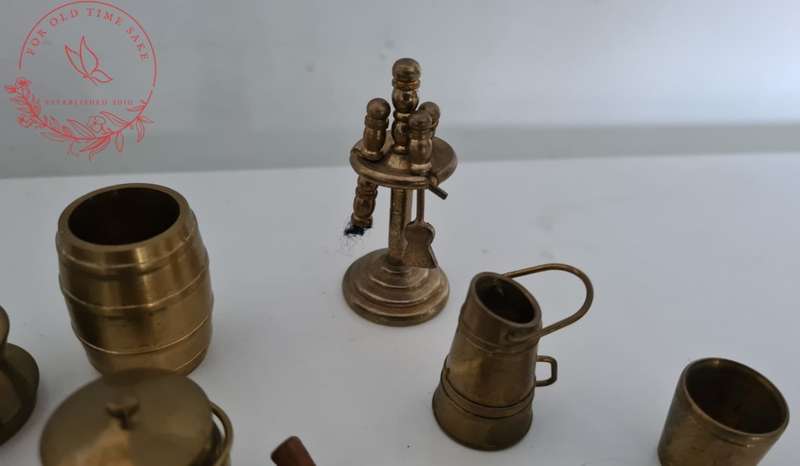 Lot mini Printers tray Brass items - see photos