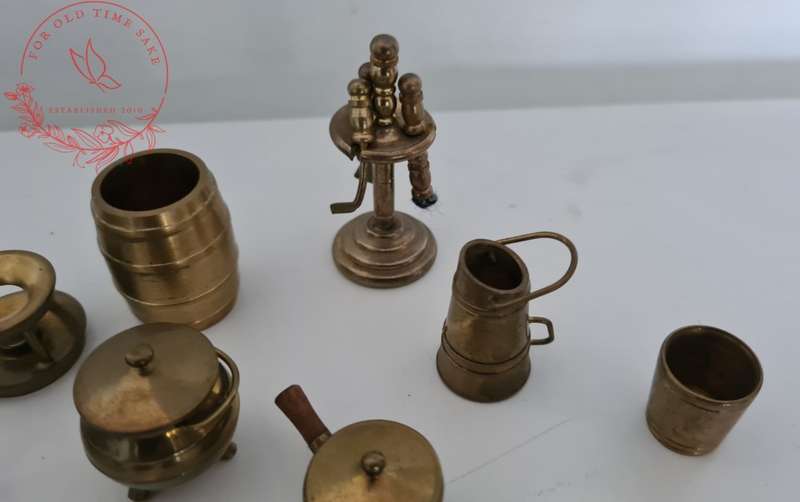 Lot mini Printers tray Brass items - see photos