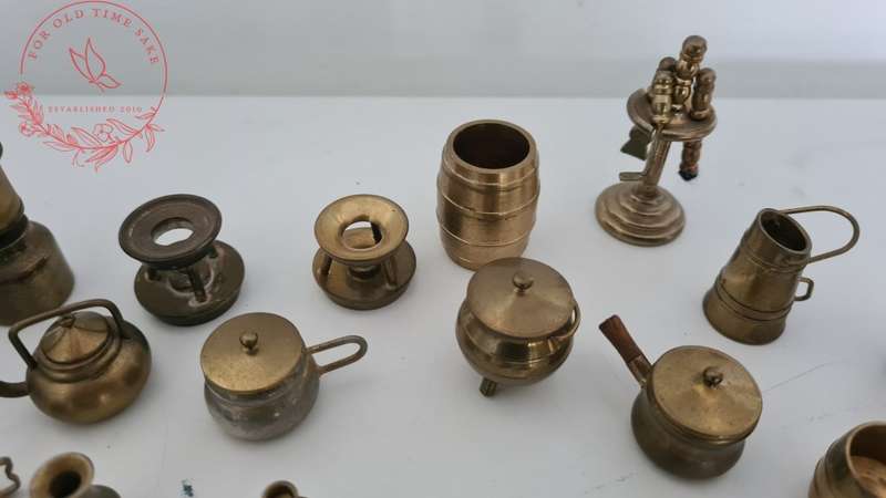 Lot mini Printers tray Brass items - see photos
