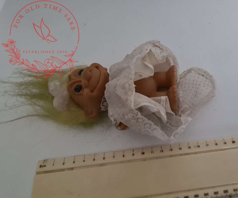 Vintage Russ Troll +- 15cm tall, see hair is a bit dusty
