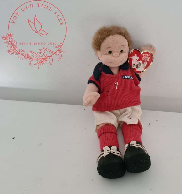 Ty Teenie Beanie Bopper Boy Soccer Player #7 - see photos for age related wear