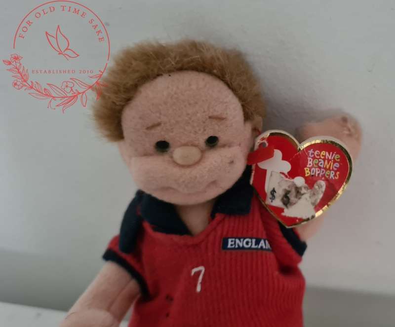 Ty Teenie Beanie Bopper Boy Soccer Player #7 - see photos for age related wear