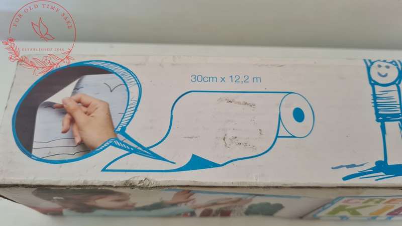 Wall stick on drawing paper for children - +- half roll left