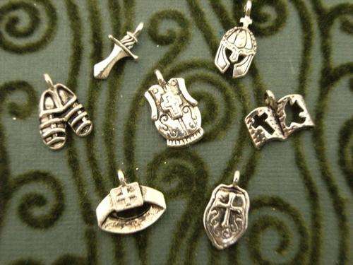 Set of armour of God mini charms (7 charms in total)