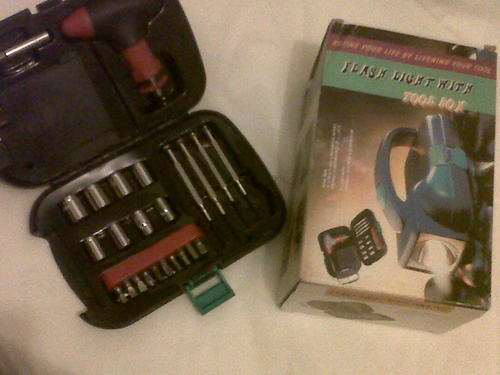 BRAND NEW***FLASHLIGHT WITH TOOLBOX***VERY UNIQUE AND HANDY