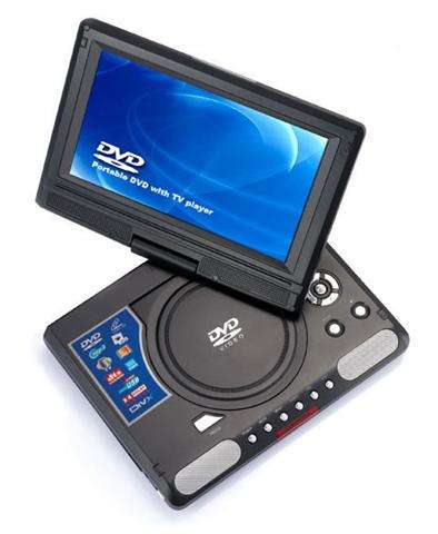 BID...R1**BARGAIN** 7.5" PORTABLE DVD PLAYER built in tv, Fm radio & games