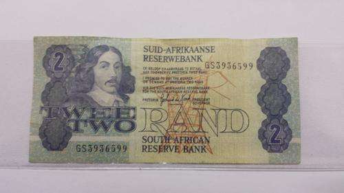 South African 2 Rand Note (G De Kock)