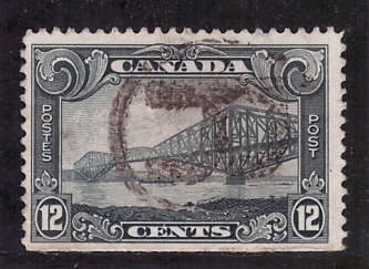 CANADA 1928-29 DEFINITIVE 12c GREY-BLACK FINE USED. SG 282. CAT 20 POUNDS.