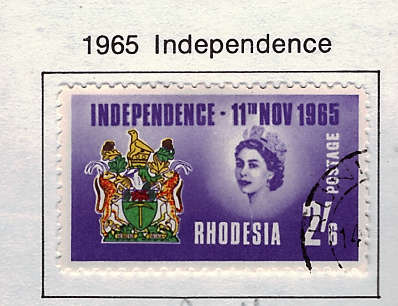 RHODESIA 1965 WATER CONSERVATION SET OF 3 VERY FINE USED SG 111-114