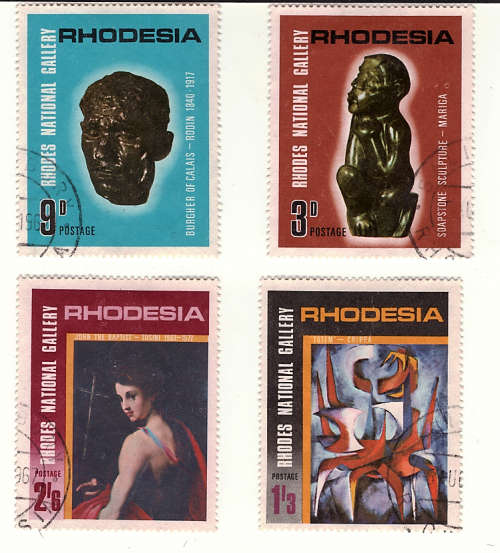 RHODESIA 1966-1968 VARIOUS COMMEMORATIVE SETS VERY FINE USED. SACC 156-65, 171-82